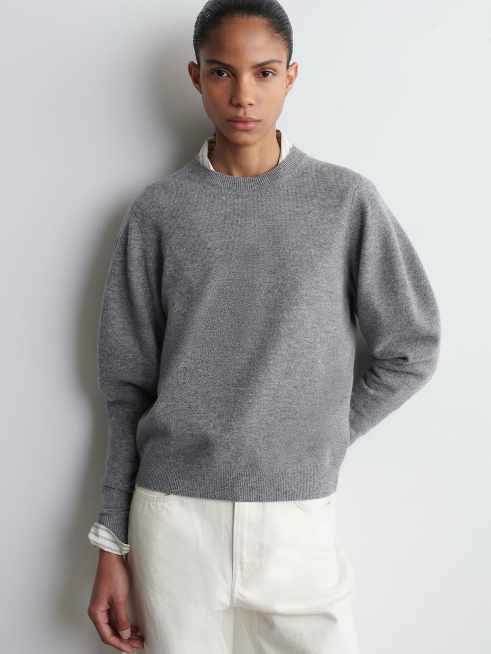 NWT (size small) COS BALLOON-SLEEVE MERINO WOOL SWEATER